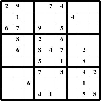 Printable Sudoku puzzles