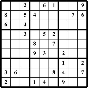 Printable Sudoku puzzles