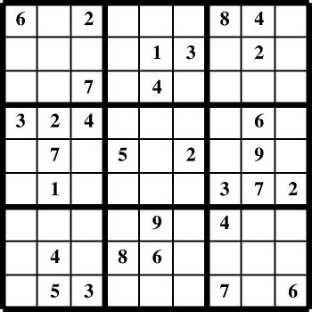 Printable Sudoku puzzles