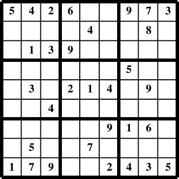 Printable Sudoku puzzles