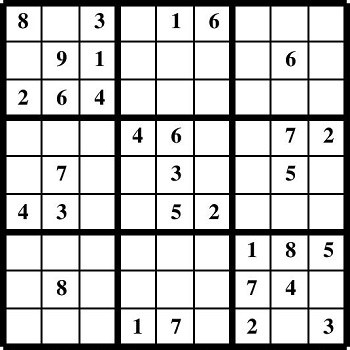 Printable Sudoku puzzles