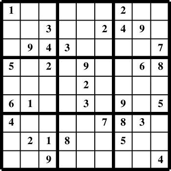 Printable Sudoku puzzles