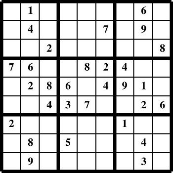 Printable Sudoku puzzles