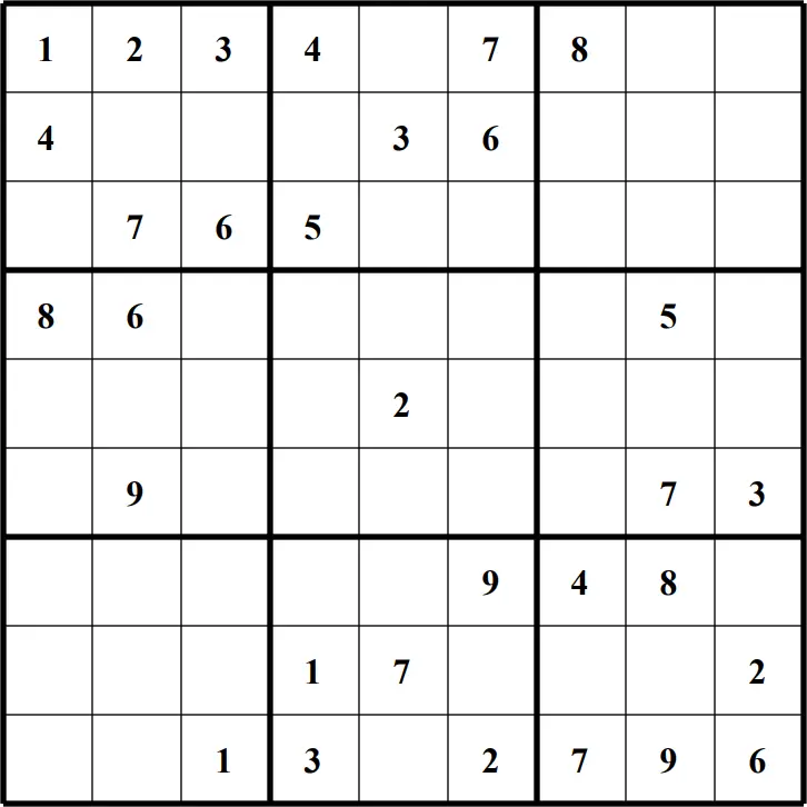 Large Printable Sudoku Puzzle