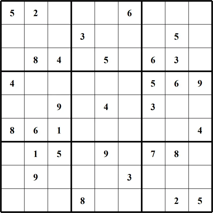 Large Printable Sudoku Puzzle