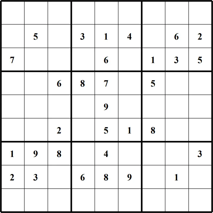 Large Printable Sudoku Puzzle