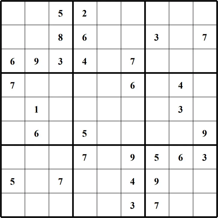 Large Printable Sudoku Puzzle