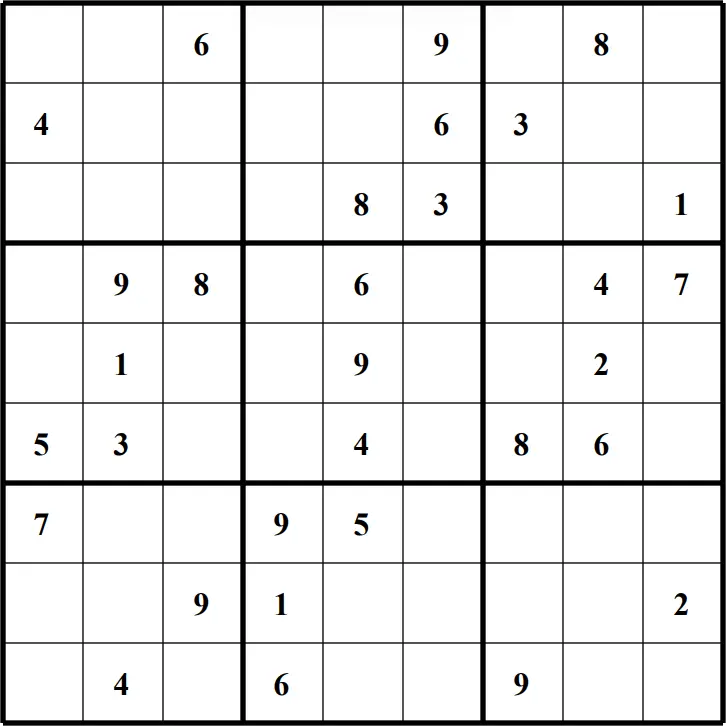 Large Printable Sudoku Puzzle