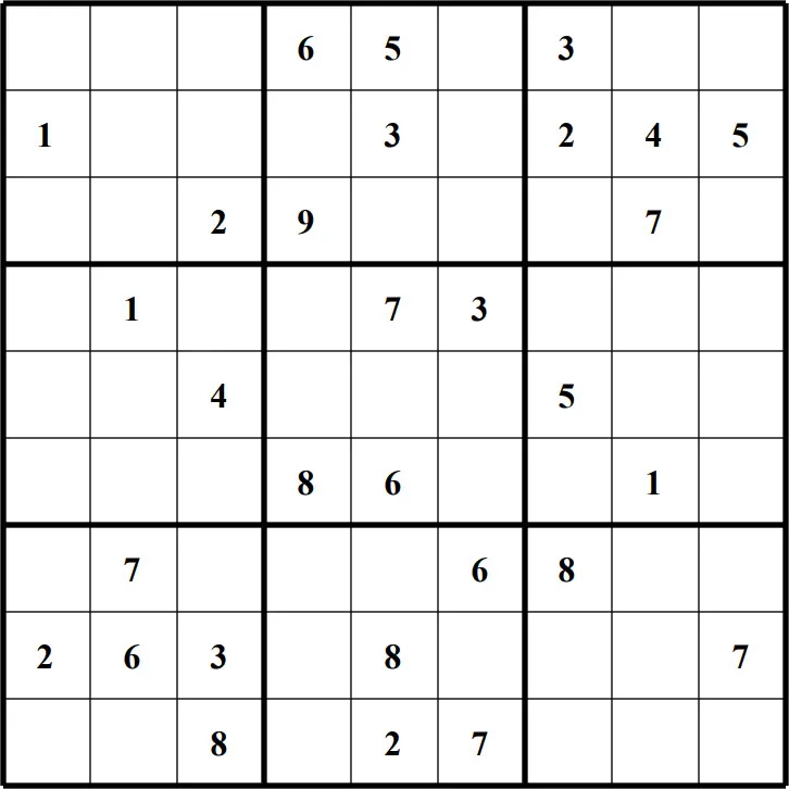 Large Printable Sudoku Puzzle