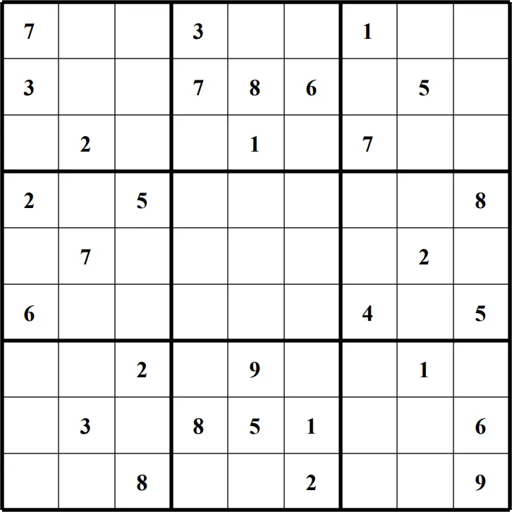 Large Printable Sudoku Puzzle