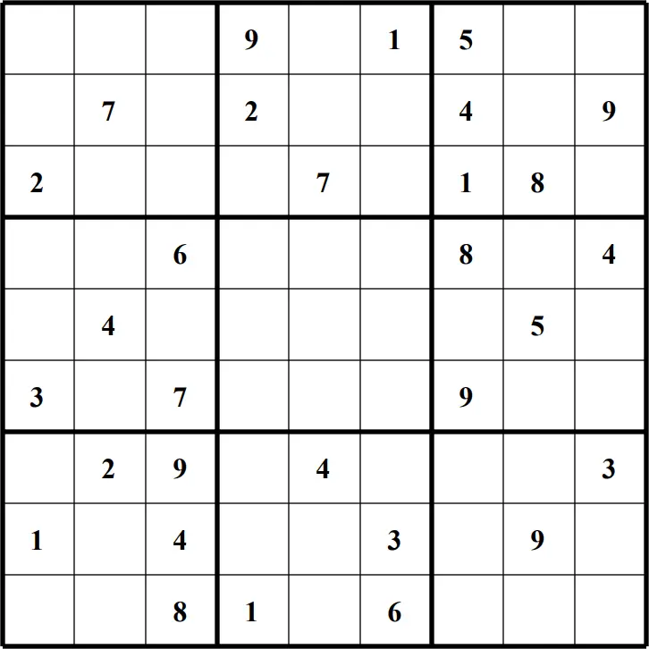 Large Printable Sudoku Puzzle