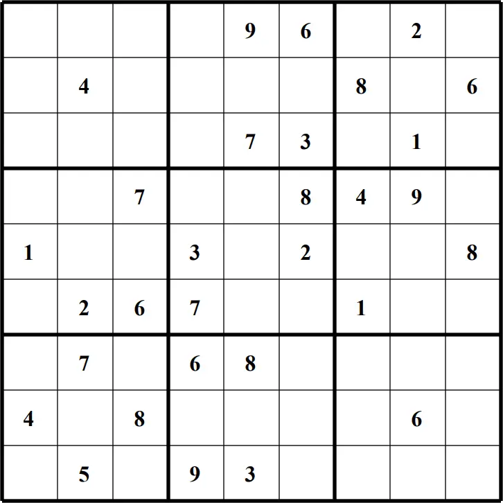 Large Printable Sudoku Puzzle