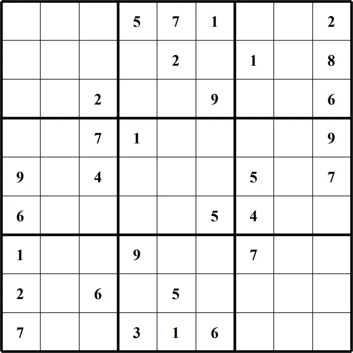 Large Printable Sudoku Puzzle