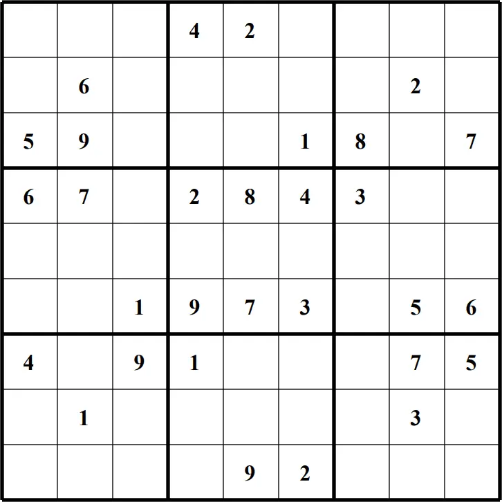 Large Printable Sudoku Puzzle