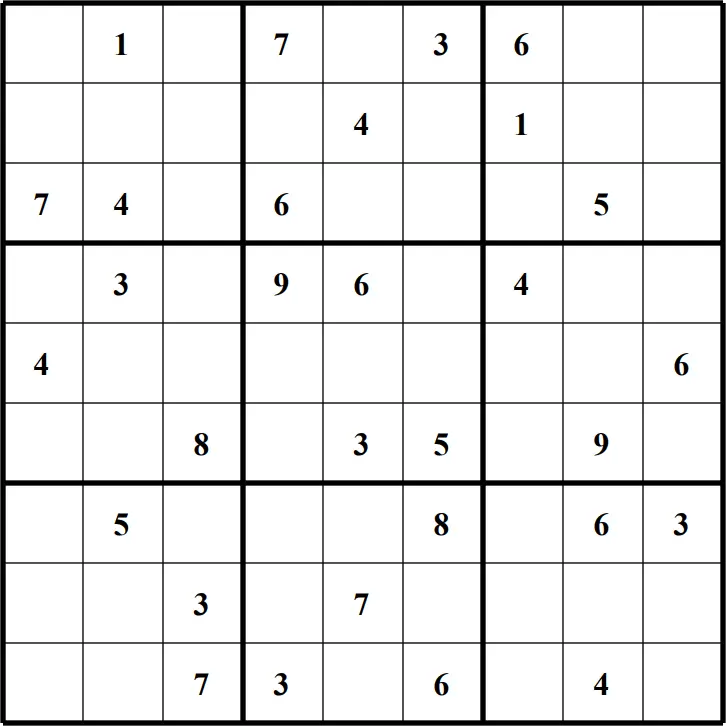 Large Printable Sudoku Puzzle