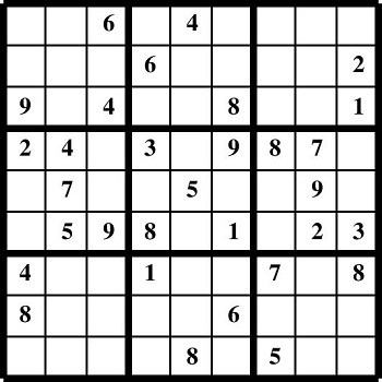 Printable Sudoku puzzles