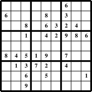 Printable Sudoku puzzles