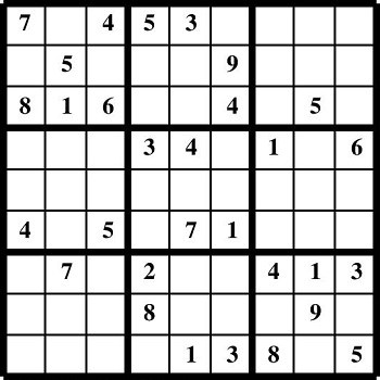 Printable Sudoku puzzles