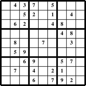 Printable Sudoku puzzles