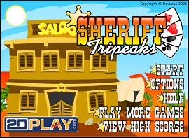 sheriff tripeaks solitaire free online