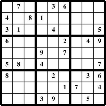 Printable Sudoku puzzles