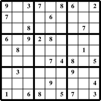 Printable Sudoku puzzles