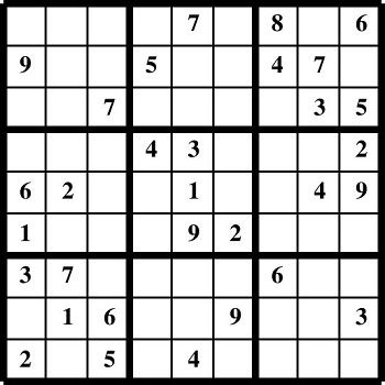 Printable Sudoku puzzles