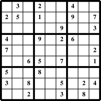 Printable Sudoku puzzles